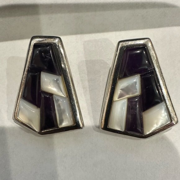 Dtr china earrings ss 925 mother of Pearl - Picture 2 of 8